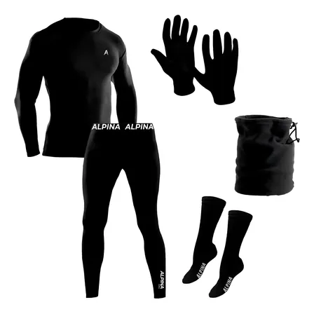 Kit Super Termico Frío Extremo + Guantes + Medias + Cuello