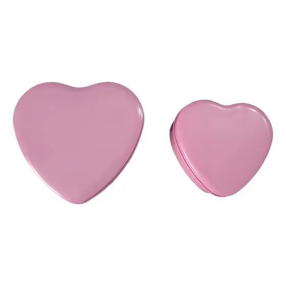 Caja Decorativa Corazón 12x11x5 Cm - Metalica - Lata