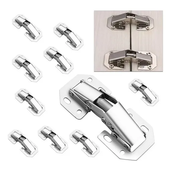 Set 10 Bisagras Bidimensional Oculta 90 Grados