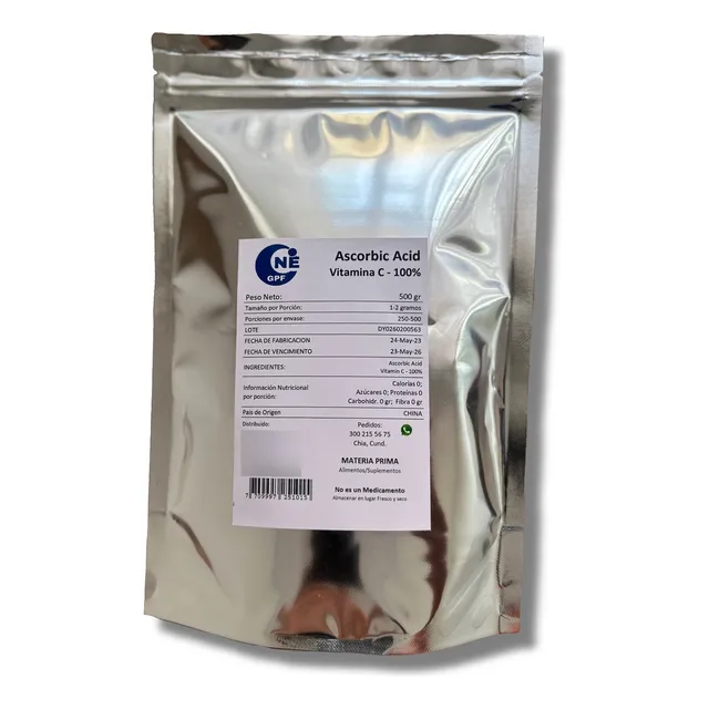 Vitamina C En Polvo X500gr Pura