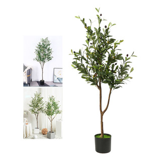 Árbol De Olivo Artificial 120cm Decoración Maceta Árbol De Olivo Artificial 120cm Decoración Maceta