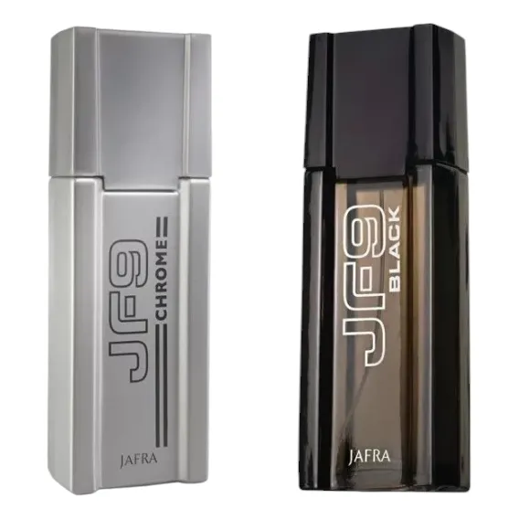 Jf9 Black + Jf9 Chrome Plateado Jafra Hombre + Envío Gratis