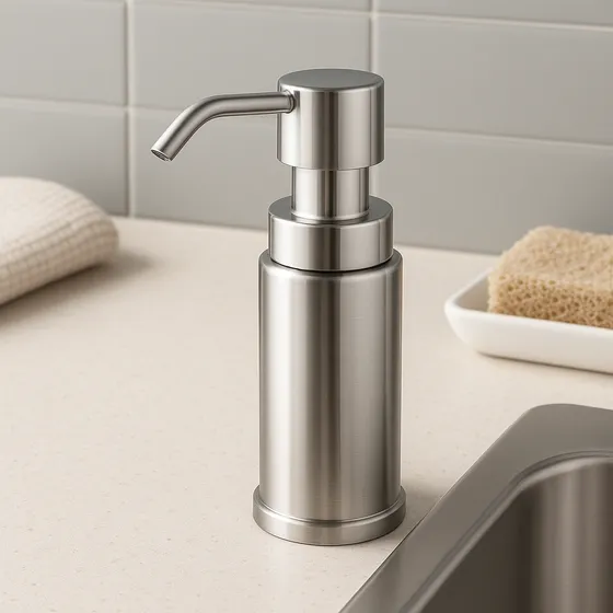 Dosador Inox Bancada Dispenser Detergente Pia 250ml Cozinha