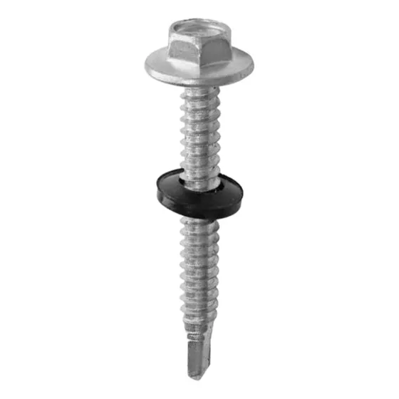 Tornillo Hexagonal Zincado C/golilla 2 2/3 Pulgadas 80u