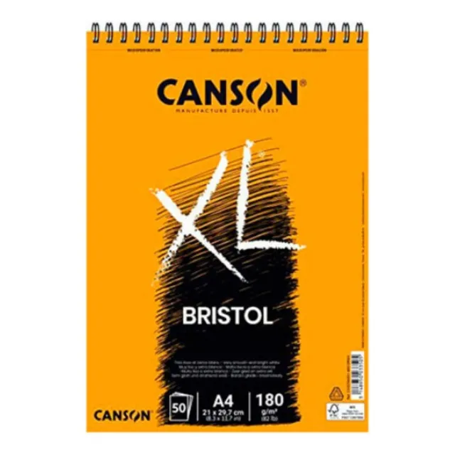 Block Bristol Xl Canson A4 180g. 50 Hojas
