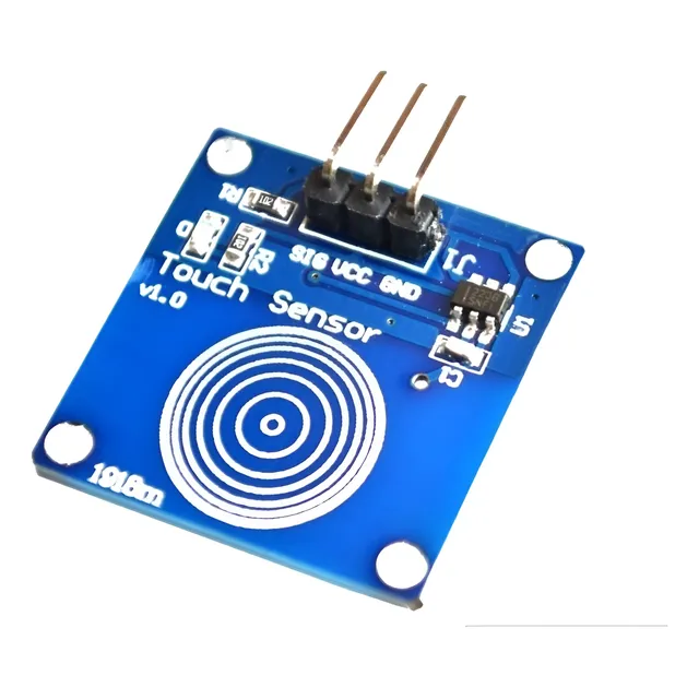 Sensor Tactil Mini Touch Ttp223 Capacitivo Azul Arduino