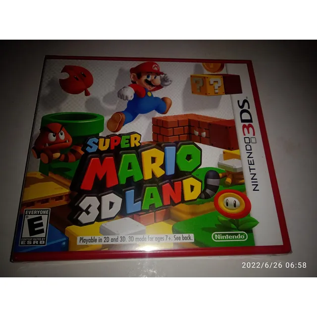 Súper Mario 3d Land ( Sellado) Carátula Roja