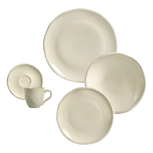 Aparelho De Jantar 30 Peças Daily Parma - Day By Day Amarelo Claro