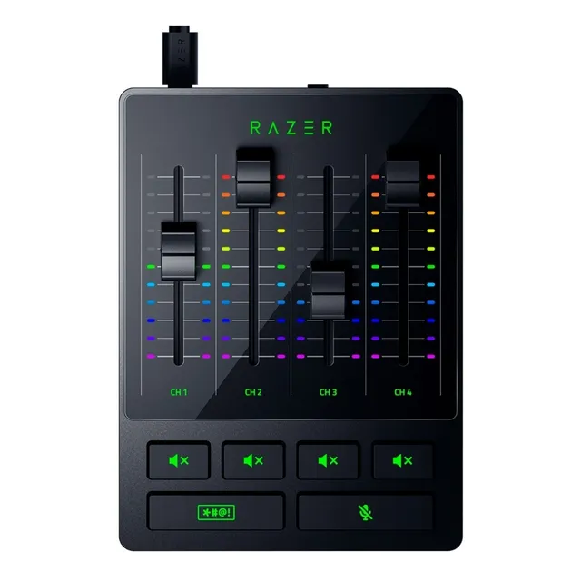 Razer  Mezcladora De Audio Mixer Analógico 4 Canales Rgb Xg!