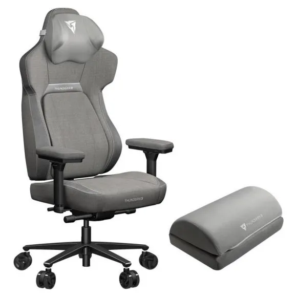 Silla de gamer Thunderx3 Core Loft gris, material de tapicería, tela tejida