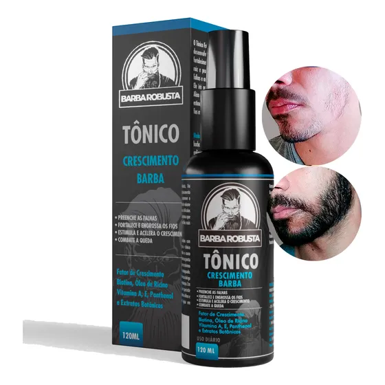 Produto Para Crescer Barba Tônico Crescimento Barba Robusta