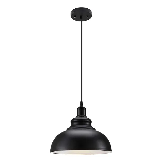 Lámpara Colgante Vintage Negro 120 * 30cm Luz Colgante
