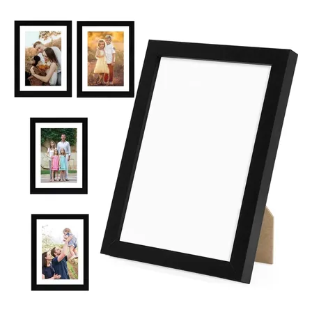 Pack 5 Marco Para Foto Portaretrato Tamaño Decoración Cuadro