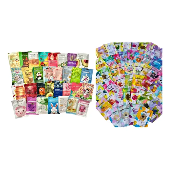 25 Mascarillas Korean + 25 Mascarillas Kawaii + Envío Gratis Todo Tipo De Piel
