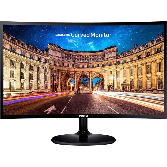 Monitor Curvado Samsung Cf390 De 27 Fhd 1920x1080 Para Ofici