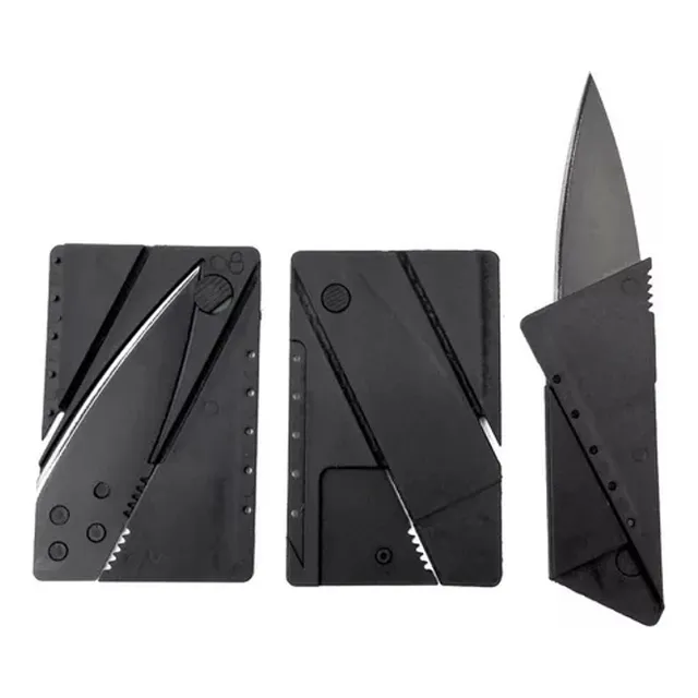 Navaja Cuchillo Plegable Tipo Tarjeta De Crédito Defensa Per