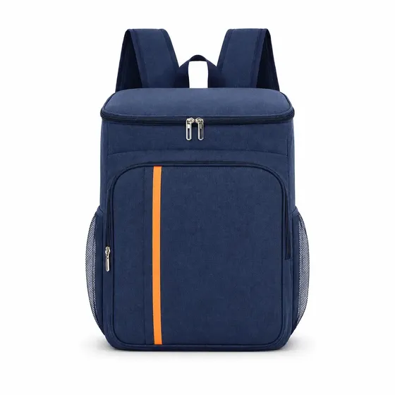 Mochila Térmica Cooler Grande Impermeável Reforçada Praia Viagem Camping Trabalho Marmita Alimentos Bebida Azul