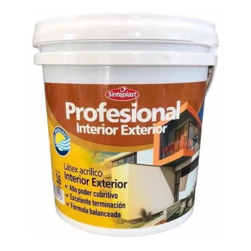 Pintura Profesional Interior Exterior Sinteplast Colores 3,6