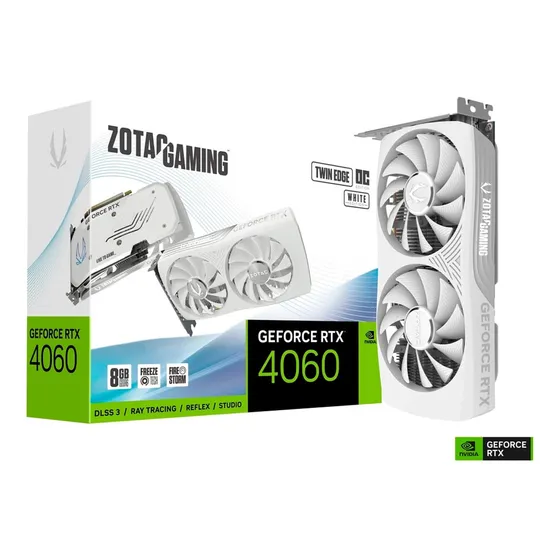 Mercado Livre Placa De Vídeo Zotac Geforce Rtx4060 Twin 8gb Ddr6 128bit image