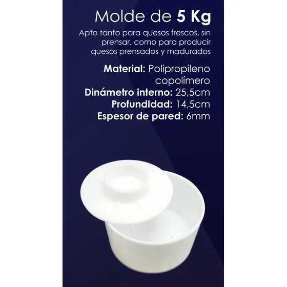 Molde Para Quesos De 5 Kg