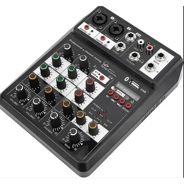 Mezcladora De 2 Canales Con Usb 2.0