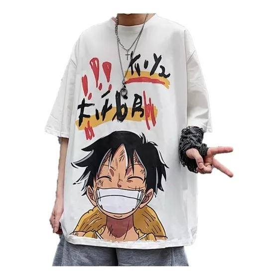 Camisa De Pareja De Anime De Una Pieza Con Estampado De Zoro