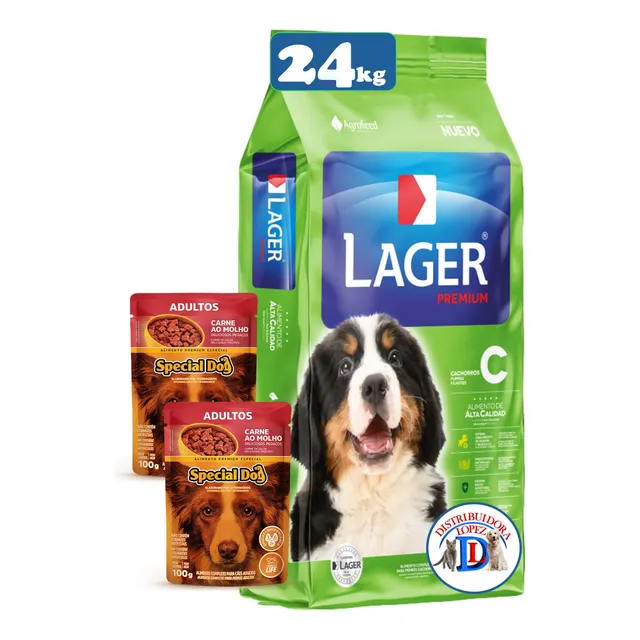 Lager Cachorro Premium 22 + 2kg + 6 Pagos