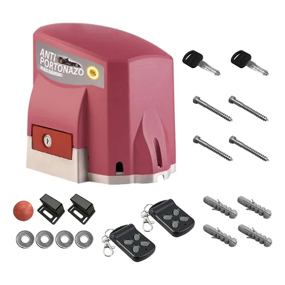 Motor Para Portón Eléctrico Veloti Speed 500 Antiportonazo Rojo