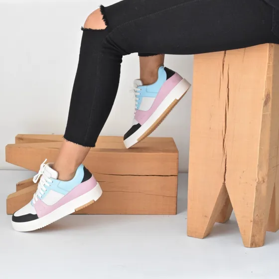 Zapatillas Urbana Moda Mujer Cuero - Art Cancun-