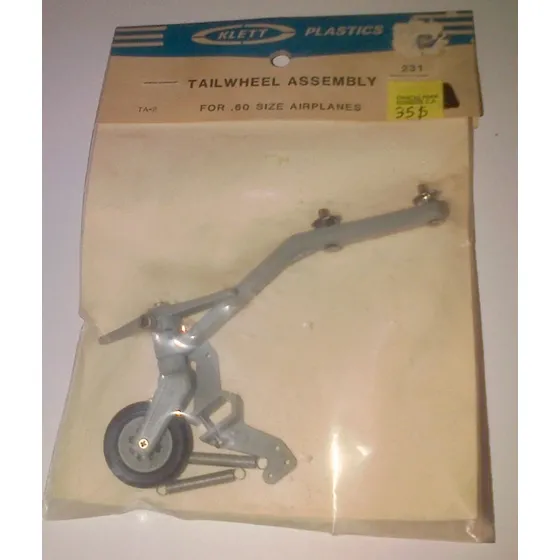 Tailwheel Assembly For .60 Size Airplanes Aviones. Klett.