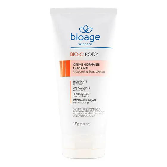 Creme Hidratante Corporal Com Vitamina C Antioxidante 180g