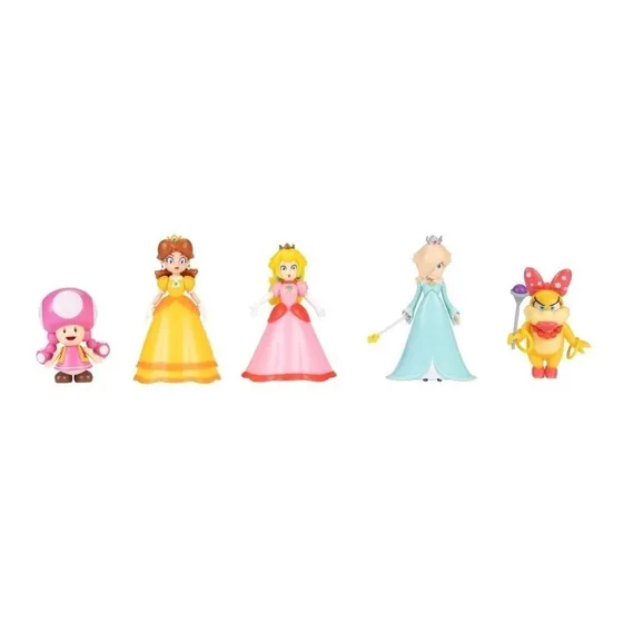 Figuras Mario Bros Pack Princesas 2.5 Pulgadas Nintendo
