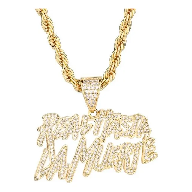 Cadena Dije Real Hasta La Muerte Anuel Aa Trap Regeton