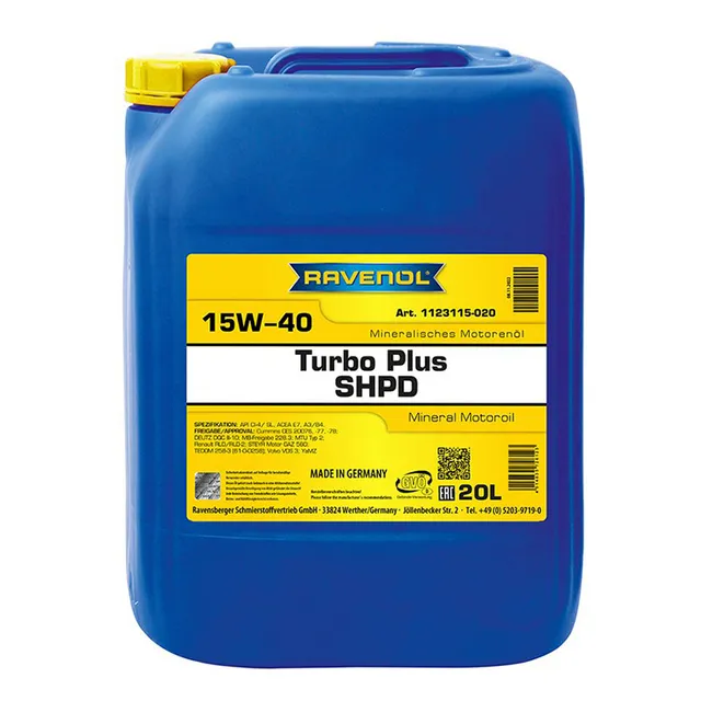 Aceite Ravenol 15w40 20 Litros. Min. T-plus