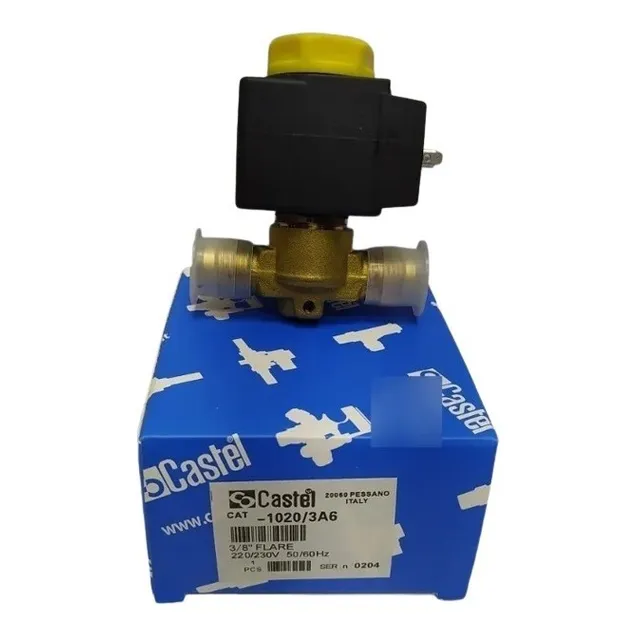 Valvula Solenoide Roscable Bobina Incluida 3/8 Italiano 220v