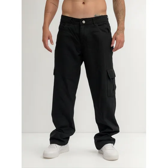 Pantalon Baggy Cargo De Gabardina Baron Blonde Hombre