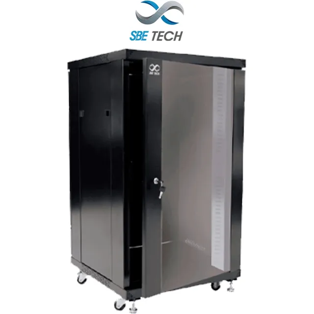 Gabinete De Piso De 20ur De Alto Con Puerta De Cristal
