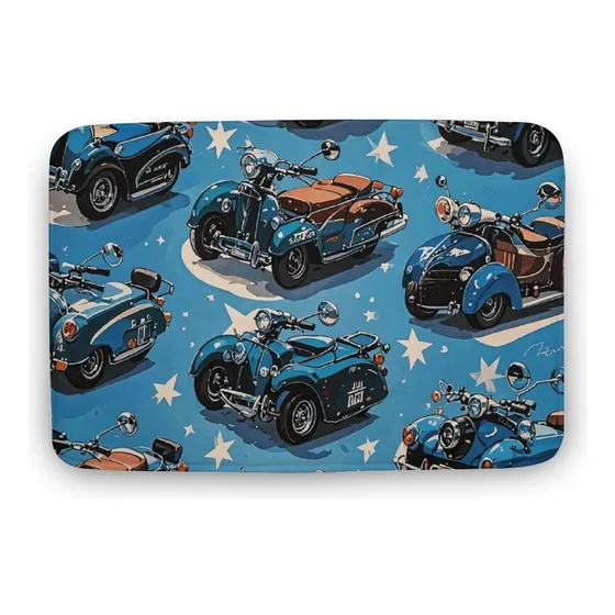 Alfombra Baño Para Motocicleta Super Absorbente Suave Ducha