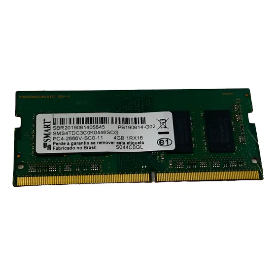 Memoria Ram Usada Smart Ddr4 4gb Notebook Pc4-2666v 1rx16