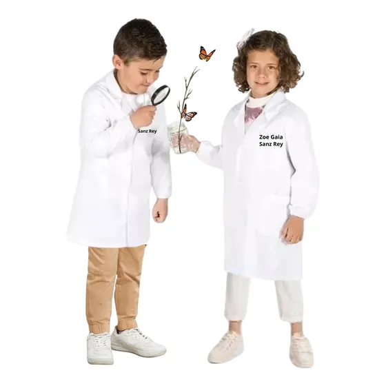 Mandil De Laboratorio Guardapolvo De Niño + Nombre Apellidos