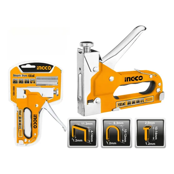 Engrapadora Clavadora Manual 3 En 1 Ingco Hsg1405