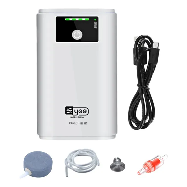 Oxigenador Portátil Recargable Acuarios+obsequio 2 Salida