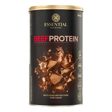 Beef Protein Essential Nutrition - Sabor Cacao Ou Banana