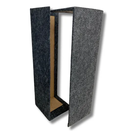 Kit Arranhador Para Gatos Yan Pet Protedor Canto Sofá Cama Box 2un Cor Cinza