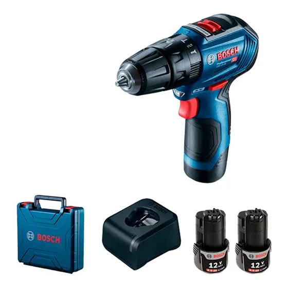 Taladro Percutor Bosch Gsb 12v-30 Brushless + 2 Baterías