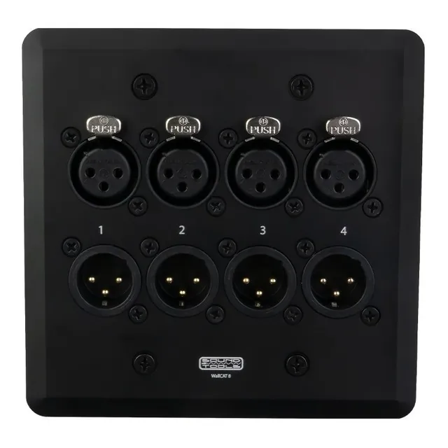 Soundtools Wallcat 8 Negro Placa De Pared Xlr M/h Wc851b