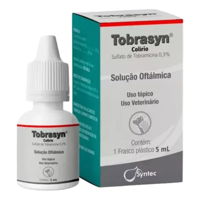 Tobrasyn Colírio Syntec Solução Oftálmica Cães E Gatos - 5ml