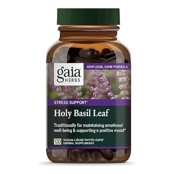 Hoja De Albahaca Sagrada De Gaia Herbs: Ayuda A Mantener Una