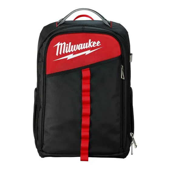 Mochila Contratista 22 Bolsillos Milwaukee 48-22-8202 Color Rojo/negro