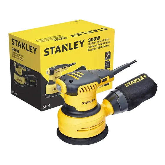 Lijadora Excéntrica 125 Mm 300w 13000 Rpm Stanley Ss30-b2 | Cuotas sin interés